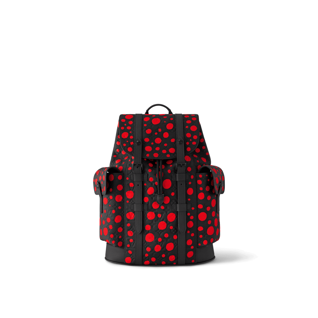 BAG NEW ARRIVAL - LV X YK CHRISTOPHER BACKPACK BLACK AND RED M21978
